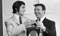 Reed, right, with Engelbert Humperdinck