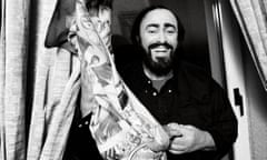 Luciano Pavarotti in Naples, 1997.