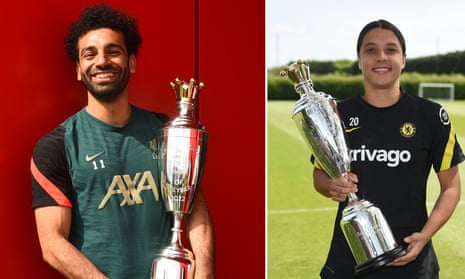 'The highest honour': Salah and Kerr win PFA player of the year awards – video