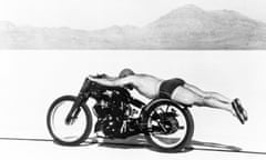 Speed is Expensive Rollie Free Run Bonneville John Edgar Lightning Sept 1948 - he reached 150mph in swimming trunks William Edgar Archive