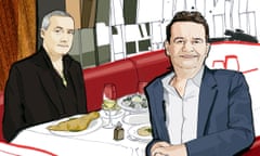 Damien Hirst and Mark Hix lunch at Scott’s in Mayfair.