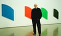 Ellsworth Kelly at his 2006 exhibition at the Serpentine Gallery in London.