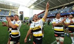 La Rochelle celebrate their tense victory against Racing 92.