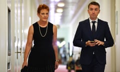 Pauline Hanson and James Ashby