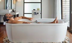 Ditch the phone and have a bath … one way to tackle stress.