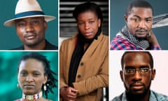 Composite image of Wale Lawal, Noo Saro-Wiwa, Abubakar Adam Ibrahim, Umar Turaki, Chika Unigwe