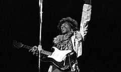 ‘Maximum impact’ ... Jimi Hendrix at the Monterey Pop festival.