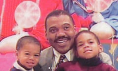 Chance the Rapper (right) as a youngster, with his father, Ken, and his brother, fellow rapper Taylor Bennett