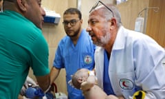 A doctor inside al-Aqsa hospital, central Gaza Strip