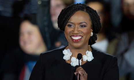 Ayanna Pressley becomes Massachusetts' first black congresswoman – video