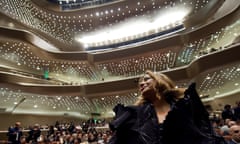 ‘Never failing to provoke of fascinate’: Zaha Hadid in the auditorium of her Guangzhou opera house.
