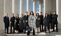 Kerry Washington (centre) with the cast of Scandal.