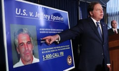 Geoffrey Berman, the US attorney for the southern district of New York, announces charges against Jeffrey Epstein for sex trafficking of minors and conspiracy to commit sex trafficking of minors.