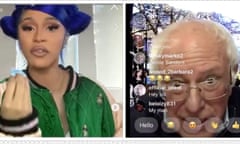 Cardi B sat down with Senator Bernie Sanders on Instagram Live to discuss his endorsement of Joe Biden.