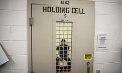 A detainee at the Stewart detention center in Lumpkin, Georgia.