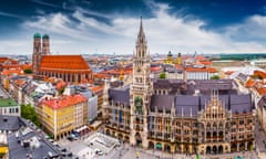 The Munich skyline at City Hall.