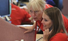 The Ucas clearing call centre in Cheltenham, Gloucester