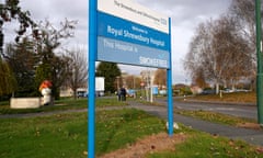 General Views Of The Shrewsbury And Telford Hospital<br>SHREWSBURY, ENGLAND - NOVEMBER 20: A general view of The Royal Shrewsbury Hospital on November 20, 2019 in Shrewsbury, England. The Royal Shrewsbury Hospital is one of the sites run by Shrewsbury and Telford NHS Trust that has come under scrutiny for maternity care failings in an interim report leaked to the media. (Photo by Christopher Furlong/Getty Images)