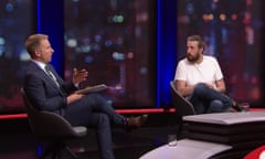 Hamish Macdonald and Mike Cannon-Brookes (plus Darren Chester on videolink) on Q+A on Monday night
