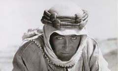 Studio photo of Peter O'Toole on set for the 1962 film Lawrence of Arabia