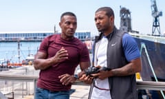 Not quite a holiday ... Pike (Ashley Walters) and Bishop (Noel Clarke) in South Africa.