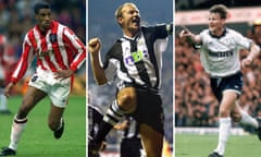 Brian Deane, Alan Shearer and Teddy Sheringham.