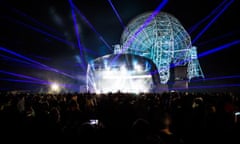 The Bluedot festival at Jodrell Bank.