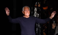 Giorgio Armani at Milan fashion week