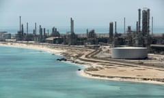 Saudi Aramco's Ras Tanura oil refinery and oil terminal.