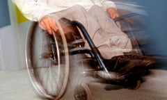 Disabled male in wheelchair