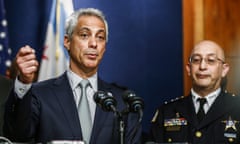 Chicago Police Superintendent John Escalande discusses new police training<br>epa05084087 Chicago Mayor Rahm Emanuel (L) announces new training for Chicago police officers that emphasizes de-escalation and mitigation tactics as Interim Chicago Police Superintendent John Escalante (R) listens at a news conference in Chicago, Illinois, USA, 30 December 2015. The actions come in the wake of the release of videos showing the shooting of Laquan McDonald and the recent shooting of Bettie Jones which the Police department has classified as an accident.  EPA/TANNEN MAURY