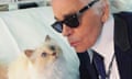 Karl Lagerfeld with his cat Choupette in The Mysterious Mr Lagerfeld.