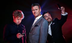 The Last Leg team, from left, Josh Widdicombe, Alex Brooker and Adam Hills.