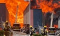 Fire at a paint factory in Melbourne’s Dandenong South