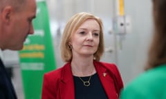 Liz Truss visiting a broadband interchange company in Leeds.