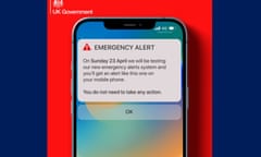 New government emergency alert screengrab