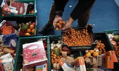 Crates of food