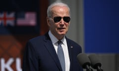 President Joe Biden delivers remarks on Aukus partnership in San Diego, California.