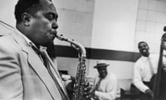 Charlie Parker, Jazz musician, playing saxophone