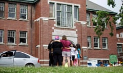 The former Kamloops Indian Residential School in Kamloops, British Columbia, Canada.