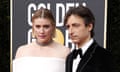 Arrivals - 77th Golden Globe Awards<br>epa08106625 Greta Gerwig and Noah Baumbach arrive for the 77th annual Golden Globe Awards ceremony at the Beverly Hilton Hotel, in Beverly Hills, California, USA, 05 January 2020. EPA/NINA PROMMER *** Local Caption *** 52514391