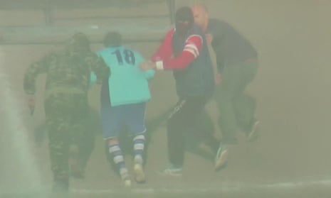 Sicilian footballer stages own 'kidnapping' in retirement stunt – video