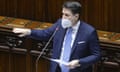 Italy’s prime minister, Giuseppe Conte, speaking about the current political situation in the lower house, the Chamber of Deputies, on Monday
