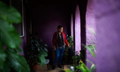 Maria Olivera on her porch in Tooleville, about an hour southeast of Fresno, California, February 22nd, 2020. “The water here in unincorporated Tooleville is good enough for the potted plants that crowd her front porch, but it isn’t safe to drink. “ Tooleville has two community wells, but only one is in operation. “And in the summer there’s no pressure. But it hasn’t run out completely yet.”