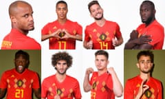 Vincent Kompany, Youri Tielemans, Dries Mertens, Romelu Lukaku, Michy Batshuayi, Marouane Fellaini, Leander Dendoncker and Adnan Januzaj.