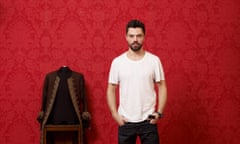 Dominic Cooper in his dressing room for The Libertine at the Theatre Royal Haymarket, London. 