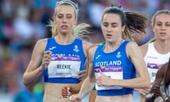 Laura Muir and Jemma Reekie set the pace during the women's 1500m final at the 2022 Commonwealth Games
