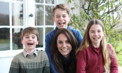 This image of Catherine, Princess of Wales, with her children was released for Mother’s Day, but withdrawn by picture agencies because it had been manipulated.