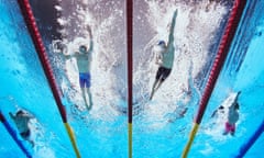 Antoni Ponce Bertran of Spain and Francesco Bocciardo of Italy compete in the men’s 200m freestyle S5 final.