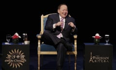 Sheldon Adelson<br>U.S. billionaire Sheldon Adelson speaks during a press conference for the opening of Parisian Macao in Macau, Tuesday, Sept. 13, 2016. Adelson was set to throw open the doors Tuesday to the French-themed Parisian Macao, the mogul’s fifth property in the former Portuguese colony. (AP Photo/Kin Cheung)